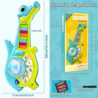 Foto 2 | Foto 2 | Juguete Lab.g Guitarra Eléctrica Con Piano Para Niños Azul