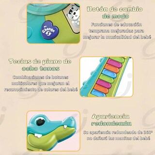 Foto 6 | Foto 6 | Juguete Lab.g Guitarra Eléctrica Con Piano Para Niños Azul