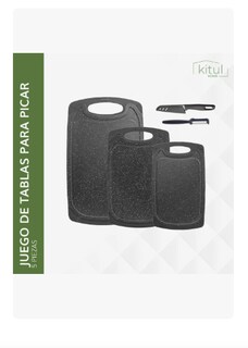 Foto 3 | Foto 3 | Kit 3 Tablas Picar Cortar Xtellar 3 Tamaños Resistente Cocina