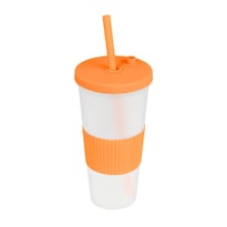 Vaso Plástico De Doble Pared Con Acabado Frosty Manga De Silicón