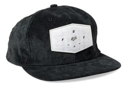 Gorra Fox Full Flux Visera Plana Negro Ajustable Gamuza Hombre