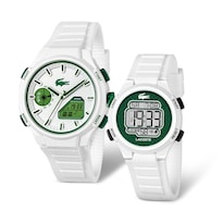 Lacoste Gift Set Padre/hijo 2070064 Silicón 45mm 3 Manecillas