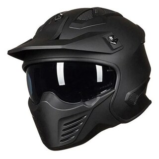 Foto 2 | Foto 2 | Casco Para Moto Modular Ilm 726x Negro Mate Moteros