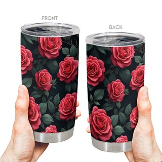 Foto 3 | Foto 3 | Taza De Café Travel Tumbler Oasisdream De 600 Ml Con Estampado De Rosas - Venta Internacional.