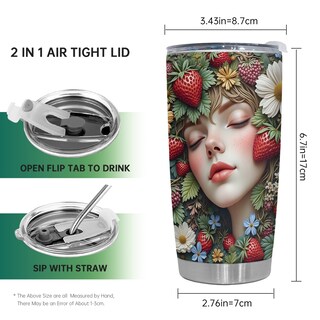 Foto 2 | Foto 2 | Taza De Viaje Oasisdream Vaso De Acero Inoxidable 600 Ml - Venta Internacional.