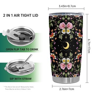 Foto 2 | Foto 2 | Taza De Viaje Oasisdream Vaso De Acero Inoxidable 600 Ml - Venta Internacional.