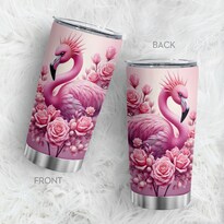 Vaso Oasisdream De Acero Inoxidable De 600 Ml Con Estampado De Flamencos - Venta Internacional.