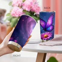 Taza De Viaje Oasisdream Vaso De Acero Inoxidable 600 Ml Con Tapa - Venta Internacional.