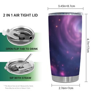 Foto 2 | Foto 2 | Taza De Viaje Oasisdream Vaso De Acero Inoxidable 600 Ml Con Tapa - Venta Internacional.