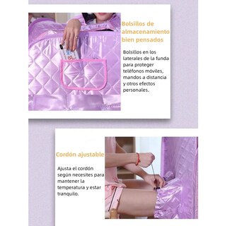 Foto 4 | Foto 4 | Baño de Vapor Portátil Morado con 9 Niveles de Temperatura y Temporizador