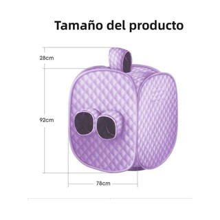 Foto 5 | Foto 5 | Baño de Vapor Portátil Morado con 9 Niveles de Temperatura y Temporizador