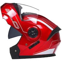 Casco Para Moto Doble Propósito Ventdepot Mxbdu-001 1 Pieza Color Rojo Talla G