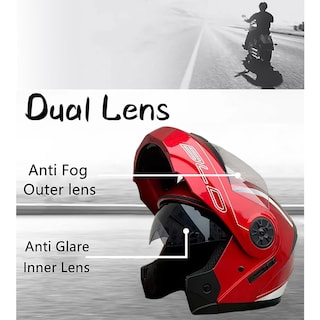 Foto 6 | Foto 6 | Casco Para Moto Doble Propósito Ventdepot Mxbdu-001 1 Pieza Color Rojo Talla G