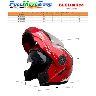 Foto 5 | Foto 5 | Seguridad Motocicleta Ventdepot Mxbdu-002 1 Pieza Color Rojo Talla Eg