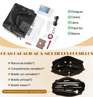 Foto 3 | Foto 3 | Bolsa Tote Xtellar Impermeable con Monedero