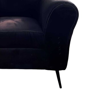 Foto 4 | Foto 4 | Sillon Vintage Individual Cómodo Moderno Juvenil Sofas Liso Princesa Negro R21 Muebles