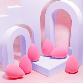 Foto 5 | Foto 5 | Juego De Esponjas De Maquillaje Aoa Studio Rosa Alta Definición