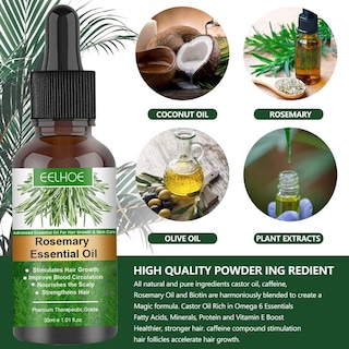 Foto 7 | Foto 7 | Pack De 2 Aceites De Romero Para Estimular El Crecimiento Y Nutrir El Cabello 30ml