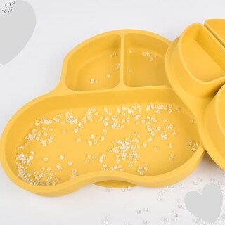 Foto 4 | Foto 4 | Plato Con Divisiones Papu Baby Azul Marino De Silicón Con Succión Para Bebés 2 Piezas