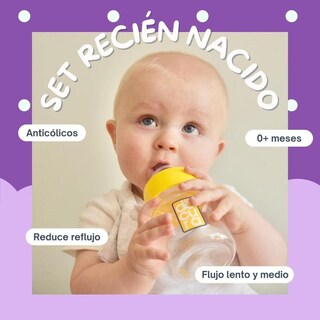 Foto 6 | Foto 6 | Set De Biberones Docura Blanco Anticólicos Y Antireflujo De Silicón Para Recién Nacido