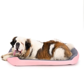 Foto 1 | Foto 1 | Cama Para Perro Pets Apparel Hills Rosa Gris Resistente Y Confortable Xxl