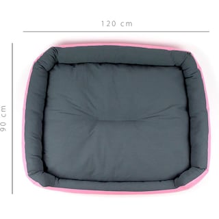 Foto 6 | Foto 6 | Cama Para Perro Pets Apparel Hills Rosa Gris Resistente Y Confortable Xxl