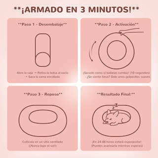 Foto 2 | Foto 2 | Cama Para Perro Spring Blossoms Polvo De Hadas Antideslizante Y Mullida En Piel Peluda Autocalentabl