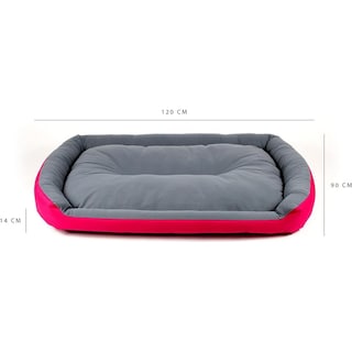 Foto 5 | Foto 5 | Cama Para Perro Pets Apparel Hills Fucsia Gris Resistente Y Confortable