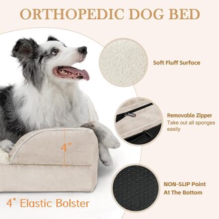 Foto 7 | Foto 7 | Camas Ortopédicas Para Perros Comfort Expression Beige Con Funda Lavable Y Base Antideslizante