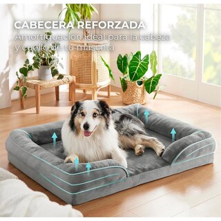 Foto 4 | Foto 4 | Cama Para Perro Ogagu Gris Extra Grande Transpirable E Impermeable Con Soporte Para Cabeza Y Funda L