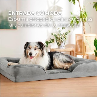 Foto 6 | Foto 6 | Cama Para Perro Ogagu Gris Extra Grande Transpirable E Impermeable Con Soporte Para Cabeza Y Funda L