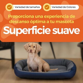 Foto 4 | Foto 4 | Cama Para Perro Pets Apparel Hills Marino Gris Resistente Confortable Con Relleno Suave