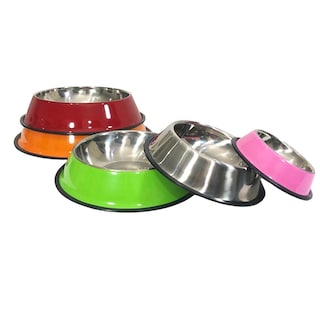 Foto 2 | Foto 2 | Plato Para Mascotas El Perro Inglés Rojo De Acero Inoxidable M Excelente Calidad