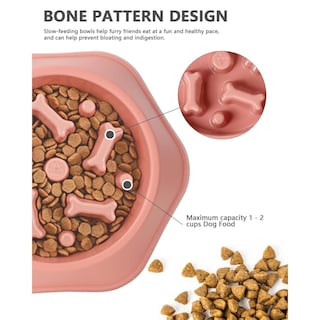 Foto 5 | Foto 5 | Plato Antideslizante Weeksun Comida Lenta Gris Para Perro Pequeño Y Mediano