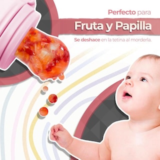 Foto 5 | Foto 5 | Chupón Para Fruta Y Papilla Monkey Rosa Con Seguro Y Tapa Libre De Bpa