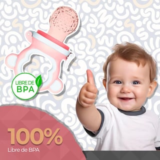 Foto 7 | Foto 7 | Chupón Para Fruta Y Papilla Monkey Rosa Con Seguro Y Tapa Libre De Bpa