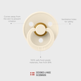 Foto 5 | Foto 5 | Chupones Bibs Sky Blue Steel Blue Tetina Redonda De Látex Natural Para 6 A 18 Meses