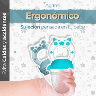 Foto 5 | Foto 5 | Chupones Alimentadores Para Frutas Y Papillas Con Tapa Libre De Bpa Dibujos Animados 4m+ 2 Piezas