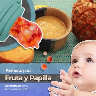 Foto 7 | Foto 7 | Chupones Alimentadores Para Frutas Y Papillas Con Tapa Libre De Bpa Dibujos Animados 4m+ 2 Piezas