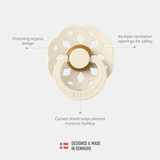 Foto 5 | Foto 5 | Chupones Boheme Bibs Baby Blue Island Sea Tetina Redonda De Látex Natural 6 A 18 Meses Pack De 2