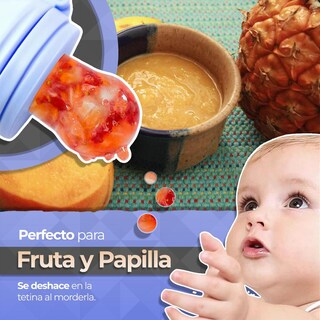 Foto 8 | Foto 8 | Chupones Alimentadores Para Frutas Y Papillas Con Tapa Libre De Bpa Dibujos Animados 4m+ 3 Piezas