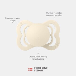 Foto 5 | Foto 5 | Chupones Supreme Bibs Vanilla Dark Oak Tetina Redonda Látex Natural 6 A 18 Meses Pack De 2