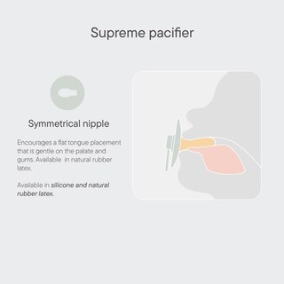 Foto 7 | Foto 7 | Chupones Supreme Bibs Vanilla Dark Oak Tetina Redonda Látex Natural 6 A 18 Meses Pack De 2