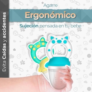 Foto 8 | Foto 8 | Chupones Alimentadores Para Frutas Y Papillas Con Tapa Libre De Bpa Dibujos Animados 4m+ 2 Piezas