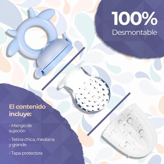 Foto 4 | Foto 4 | Chupón Alimentador Vaquita Azul Con Seguro Y Tapa Para Bebés De 4 Meses