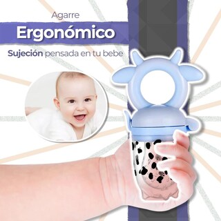 Foto 6 | Foto 6 | Chupón Alimentador Vaquita Azul Con Seguro Y Tapa Para Bebés De 4 Meses