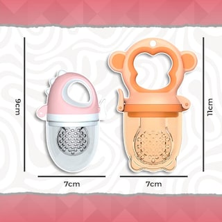 Foto 2 | Foto 2 | Chupones Alimentadores Para Frutas Y Papillas Con Tapa Libre De Bpa Dibujos Animados 4m+ 2 Piezas