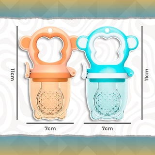 Foto 2 | Foto 2 | Chupones Alimentadores Para Frutas Y Papillas Con Tapa Libre De Bpa Dibujos Animados 4m+ 2 Piezas