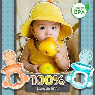 Foto 3 | Foto 3 | Chupones Alimentadores Para Frutas Y Papillas Con Tapa Libre De Bpa Dibujos Animados 4m+ 2 Piezas