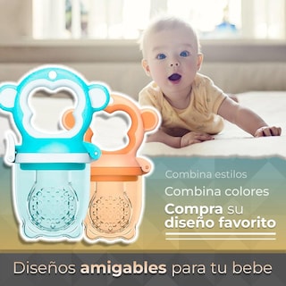 Foto 5 | Foto 5 | Chupones Alimentadores Para Frutas Y Papillas Con Tapa Libre De Bpa Dibujos Animados 4m+ 2 Piezas